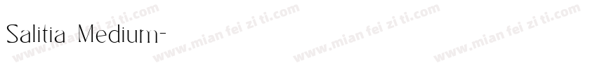Salitia Medium字体转换
